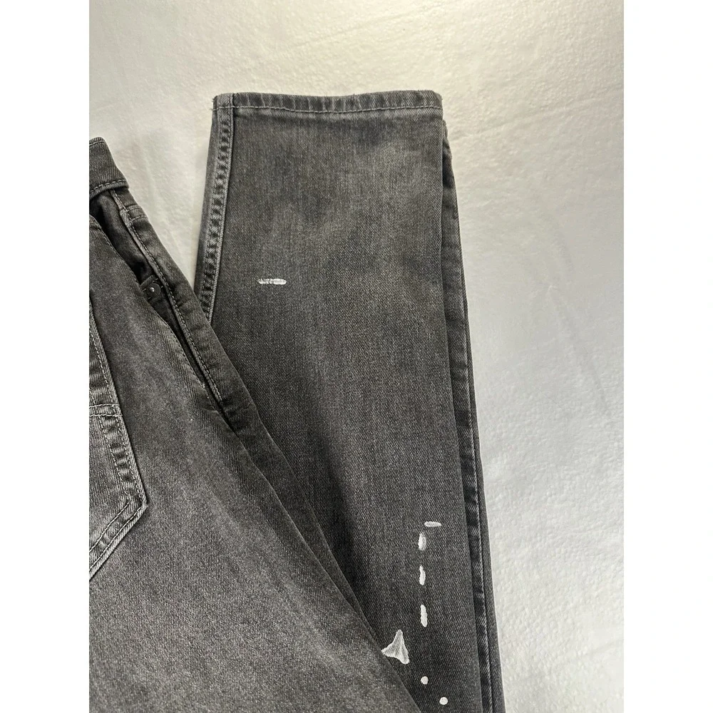 Levis 512 Jeans Mens 33x32‎ Gray Charcoal Slim Tapered Faded Black Stretch Flex